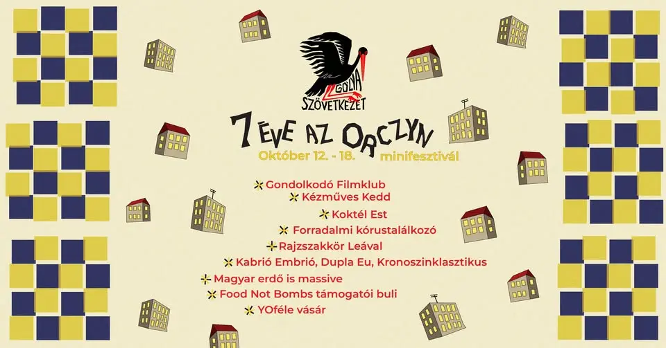 7 ÉVE AZ ORCYN! - Minifesztivál koncert Budapesten (Gólya)
