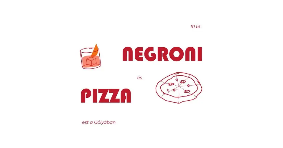 NEGRONI és PIZZA est koncert Budapesten (Gólya)
