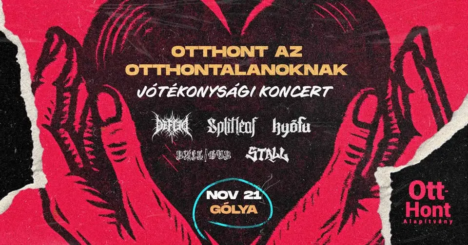 Otthont az otthontalanoknak // jótékonysági koncert koncert Budapesten (Gólya)