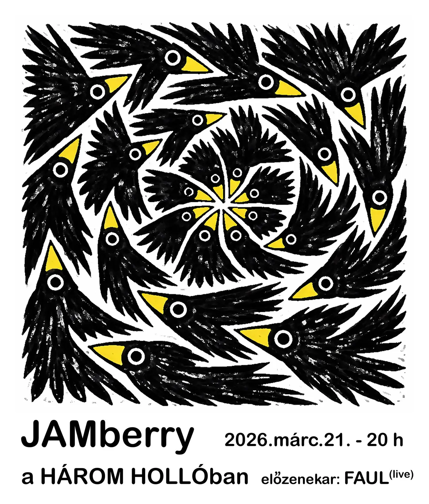 JAMberry x FAUL koncert – Három Holló