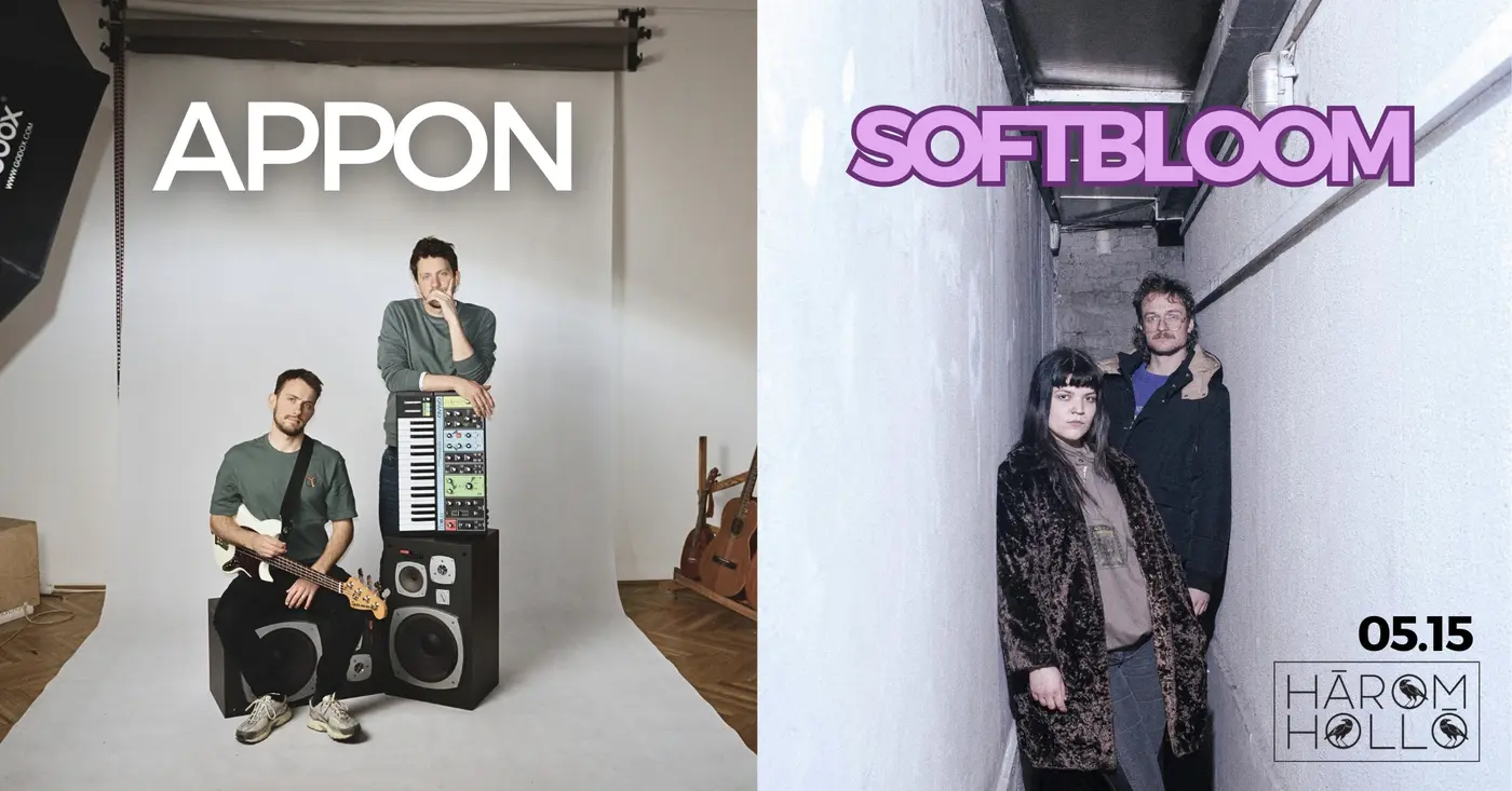 Appon & softbloom koncert a Három Hollóban koncert Budapesten (Három Holló)