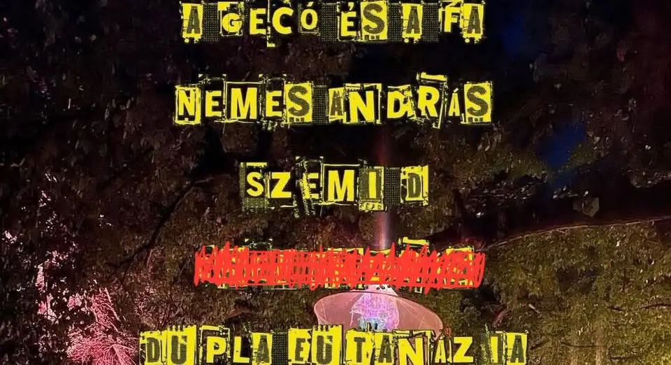 a Gecó és a Fa, Dupla Eutanázia, Nemes András, Szemi D. koncert Budapesten (Három Holló)