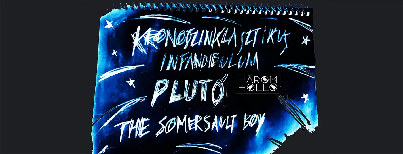 Kronoszinklasztikus Infundibulum, Plutó, The Somersault Boy koncert Budapesten (Három Holló)