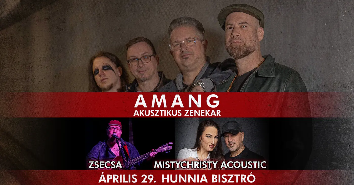 AMANG Akusztikus Zenekar // ZseCsa // MistyChristy acoustic koncert :: HUNNIA koncert Budapesten (Hunnia Bisztró)