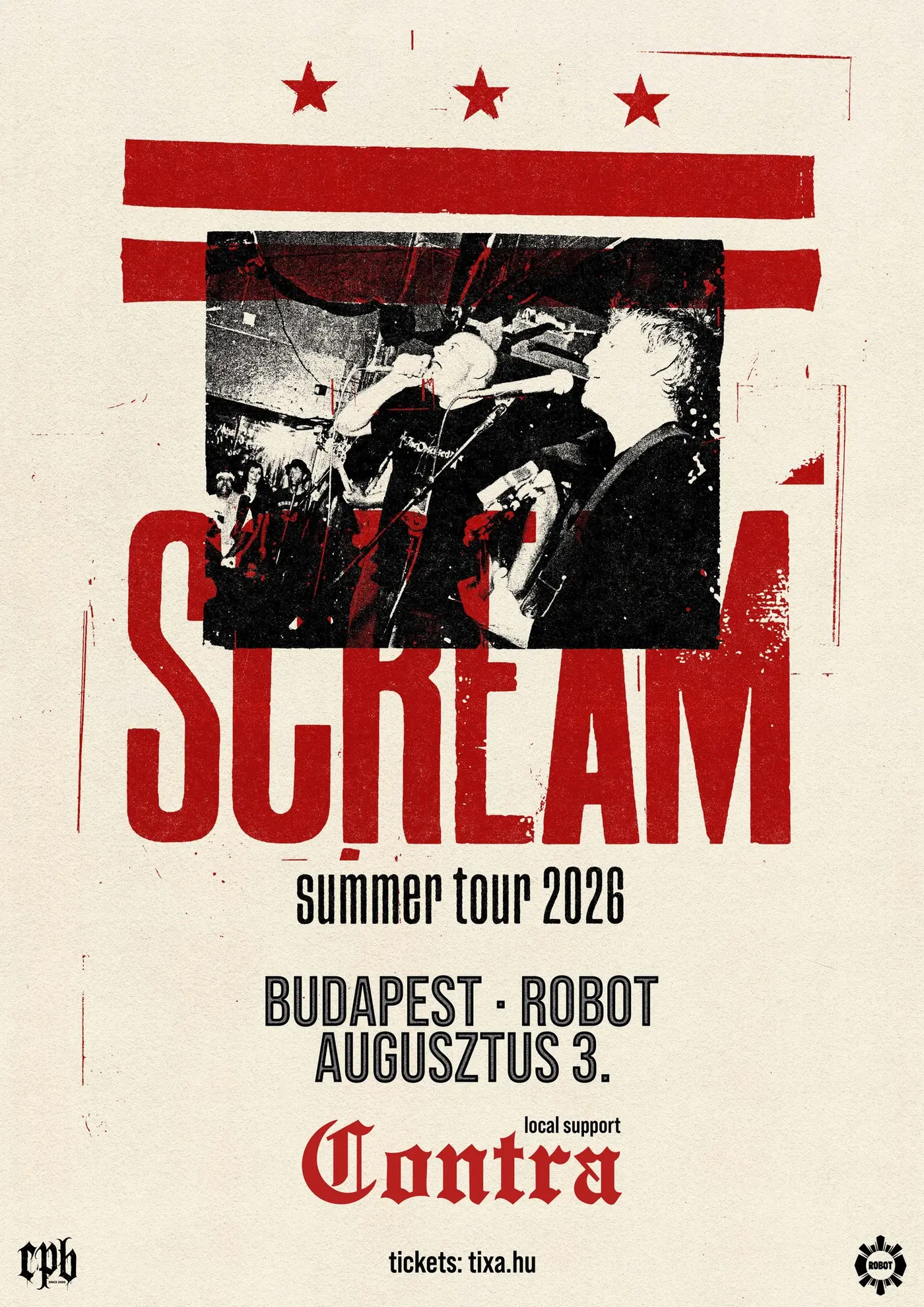 SCREAM (Dischord Records, US) I BUDAPEST koncert Budapesten (Instant-Fogas Komplexum)