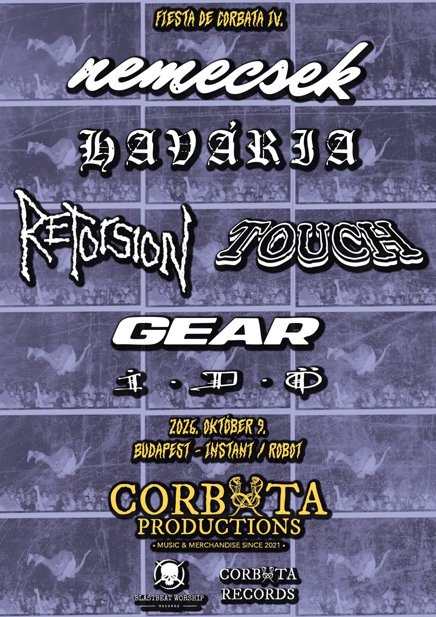 FIESTA DE CORBATA IV. koncert Budapesten (Instant-Fogas Komplexum)
