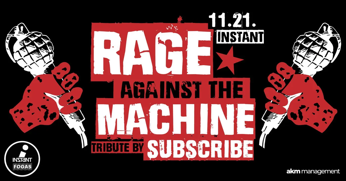 11.21. // RATM TRIBUTE BY SUBSCRIBE // Instant koncert Budapesten (Instant-Fogas Komplexum)