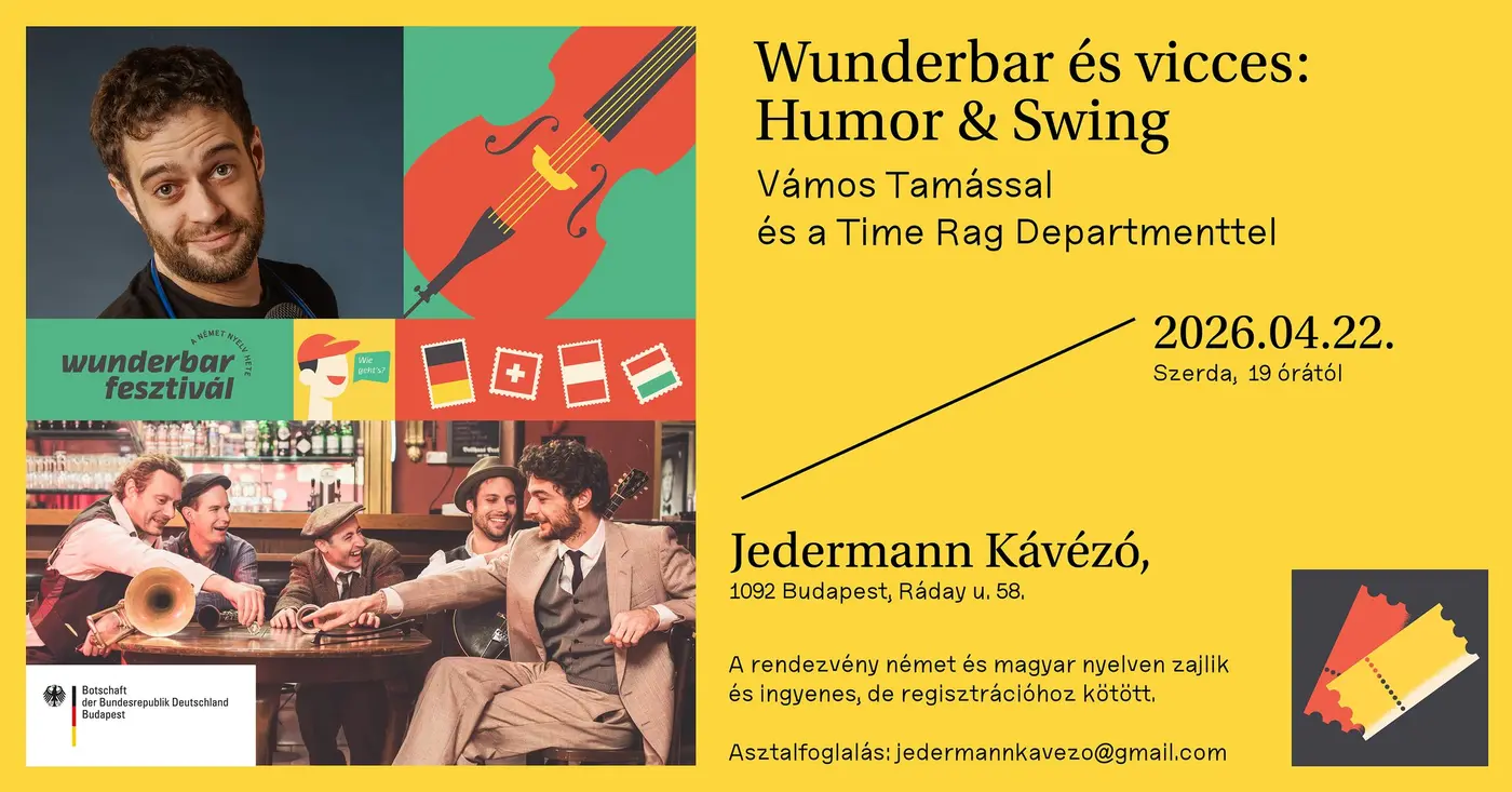Wunderbar és Vicces: Humor & Swing koncert Budapesten (Jedermann)