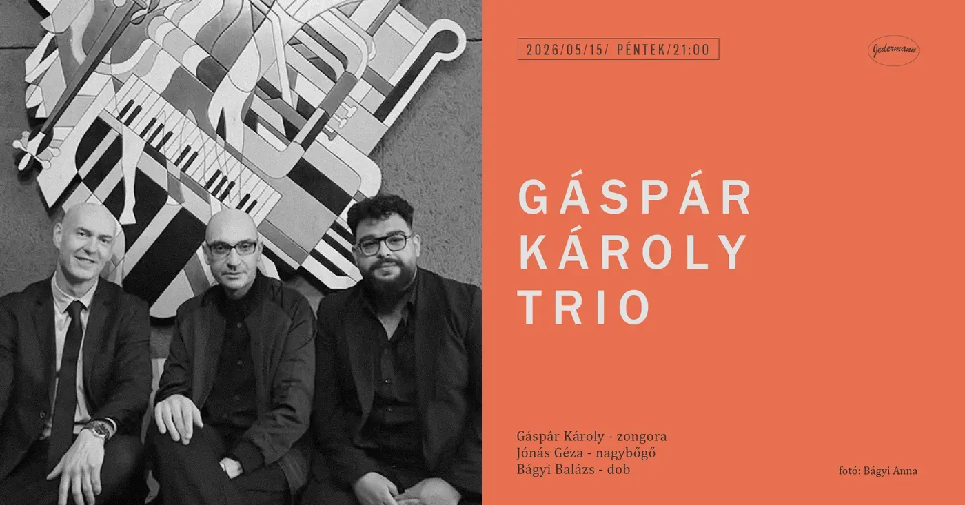 Gáspár Károly Trio koncert Budapesten (Jedermann)