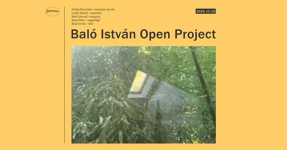Baló István Open Project koncert Budapesten (Jedermann)