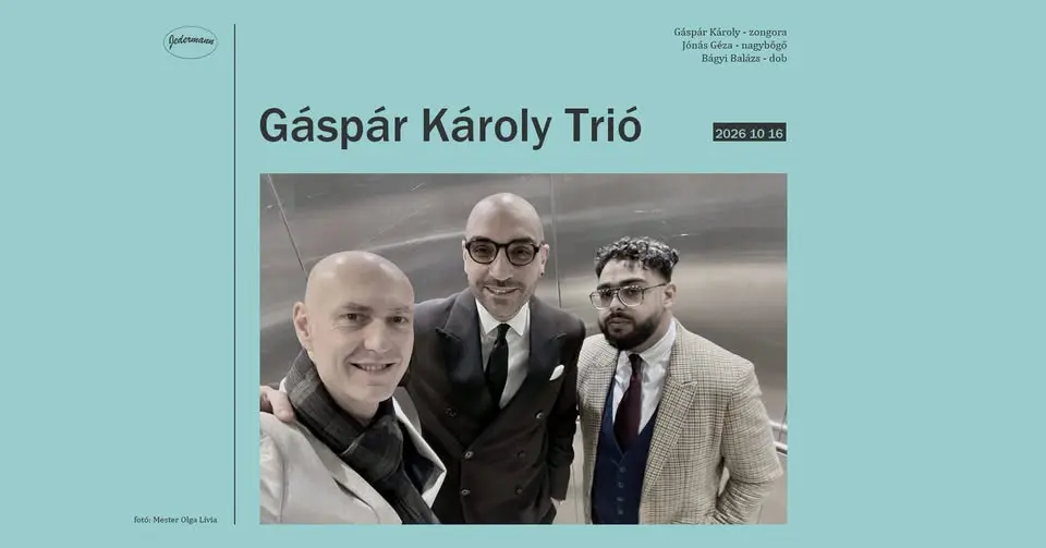 Gáspár Károly Trio koncert Budapesten (Jedermann)
