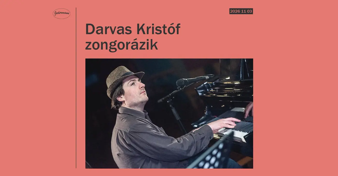 Darvas Kristóf zongorázik koncert Budapesten (Jedermann)