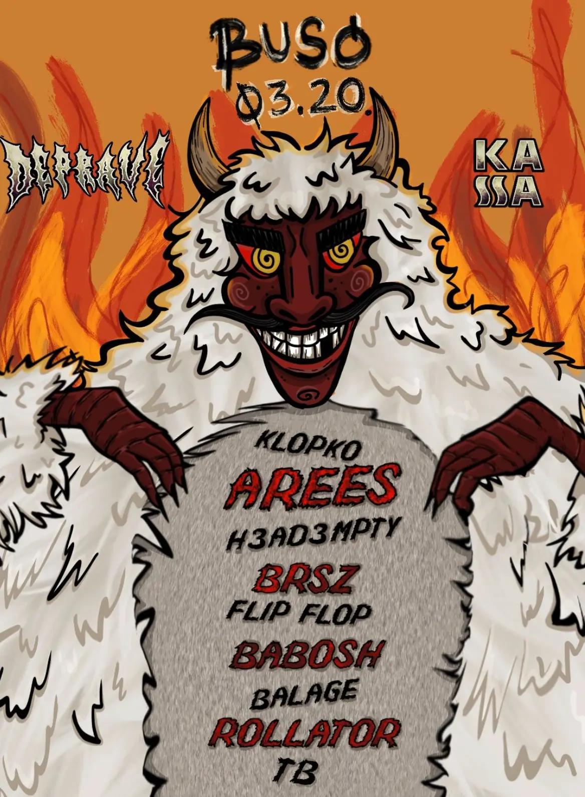 Deprave Presents BUSÓ 03.20. Kassa hajó