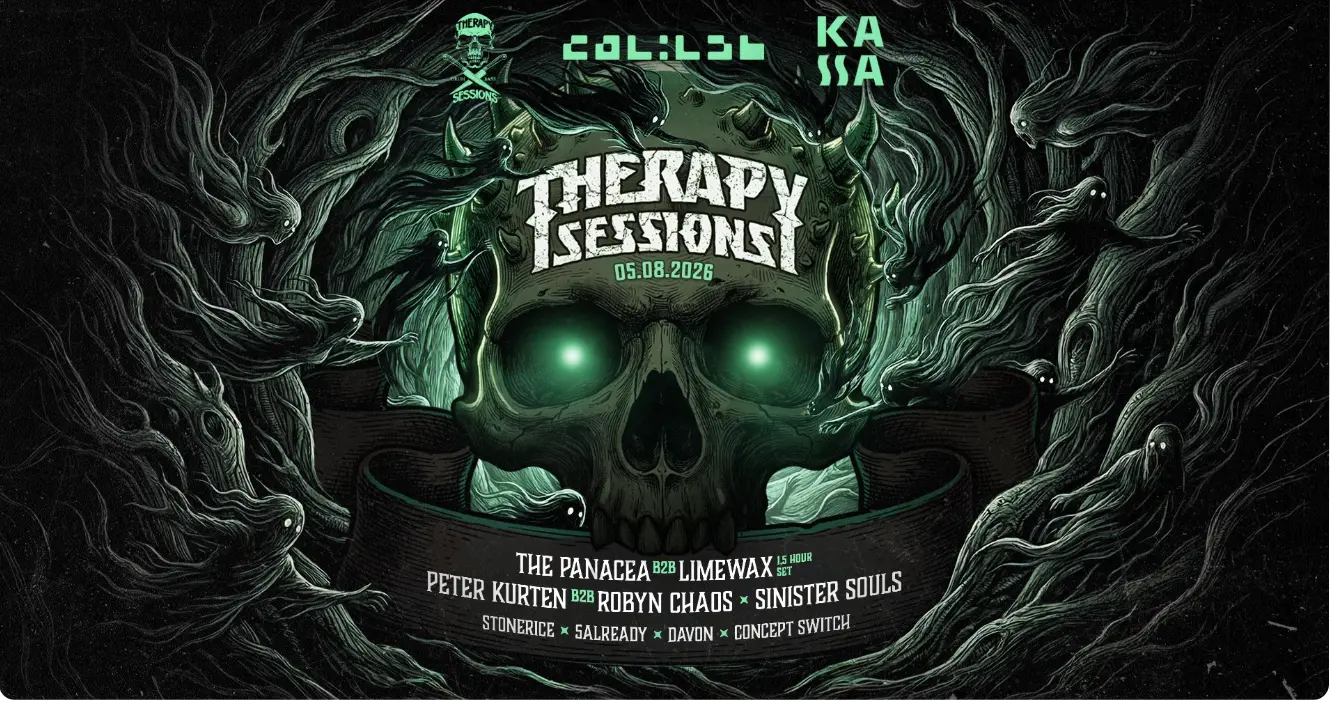 Therapy Sessions w/ The Panacea b2b Limewax, Sinister Souls, Peter Kurten b2b Robyn Chaos