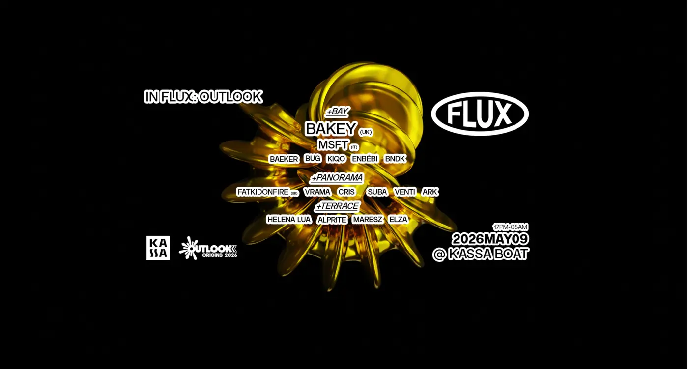 IN FLUX: OUTLOOK w/ BAKEY & MSFT @ KASSA koncert Budapesten (Kassa Hajó)