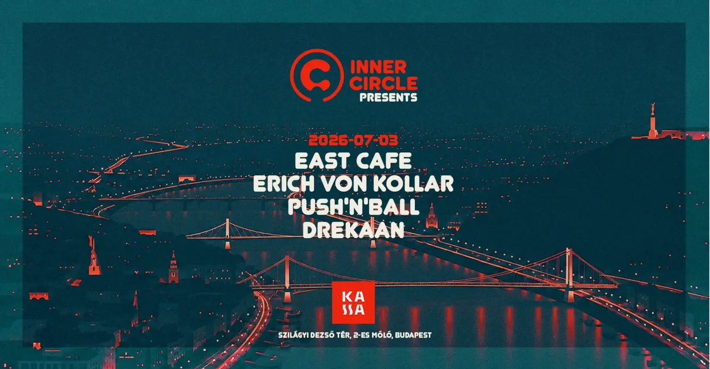 Inner Circle Budapest - The First Run w/ East Cafe @ Kassa Boat, Cage koncert Budapesten (Kassa Hajó)