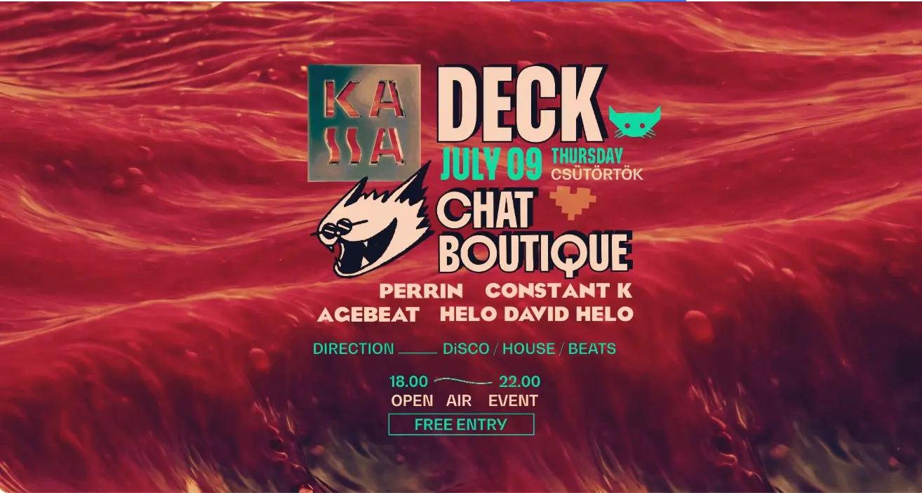 KASSA DECK w/ Chat Boutique koncert Budapesten (Kassa Hajó)