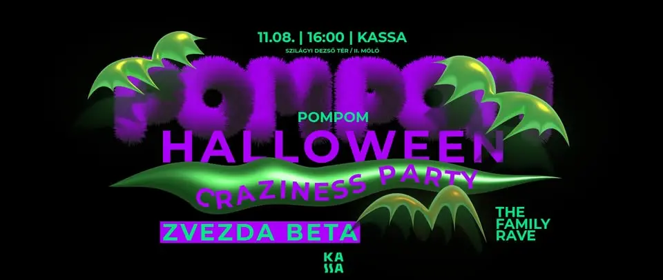 PomPom Halloween Craziness Party koncert Budapesten (Kassa Hajó)