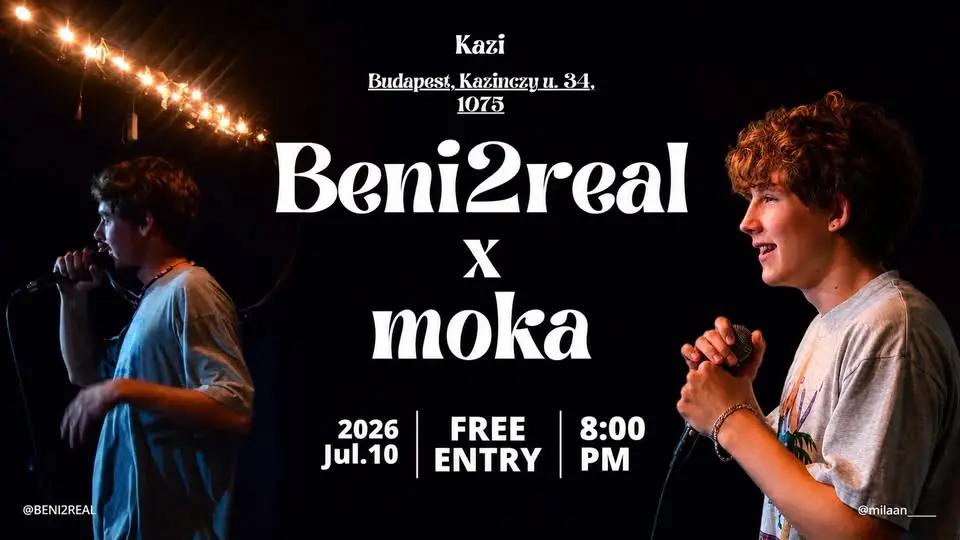 Beni2real x moka koncert Budapesten (KAZI)