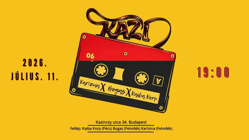 Kar!zma X Bogas X Kaiba Korp koncert Budapesten (KAZI)