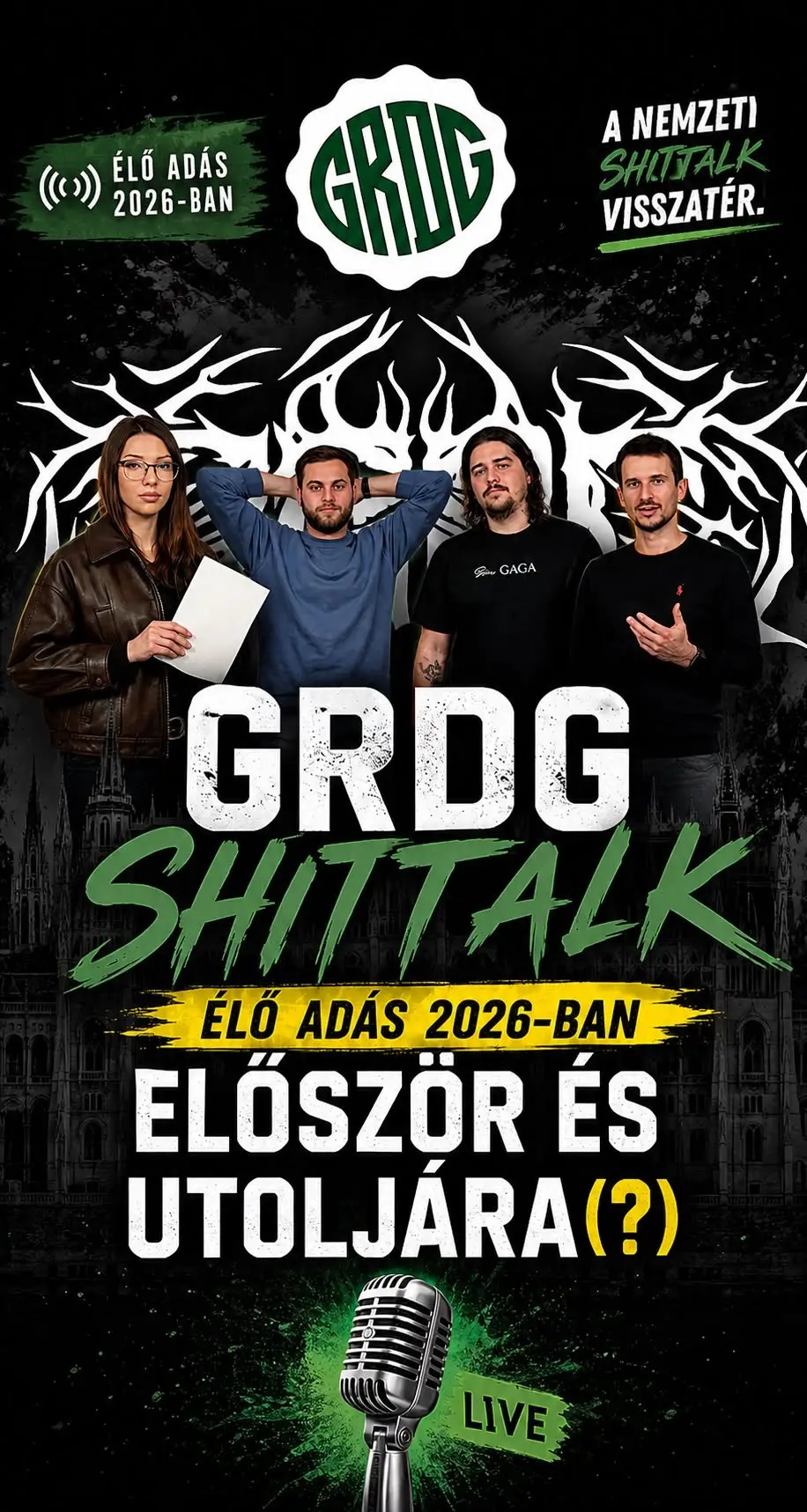 Grdg Shittalk 2026-ban először és utoljára(?) koncert Budapesten (KAZI)