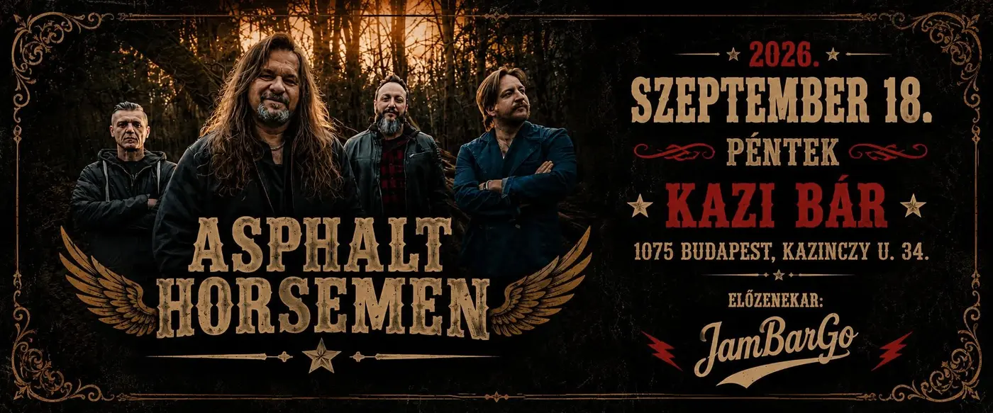Asphalt Horsemen koncert Budapesten (KAZI)