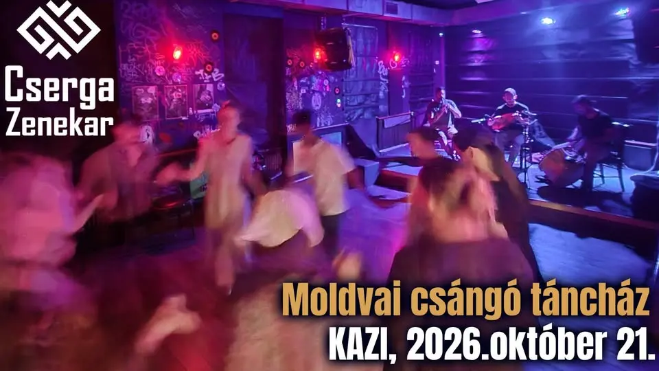 Moldvai táncház a Cserga zenekarral koncert Budapesten (KAZI)