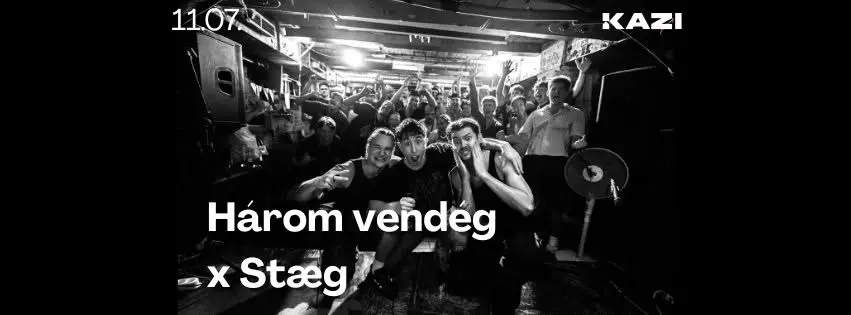 Három vendég x Stæg  VKAZI koncert Budapesten (KAZI)