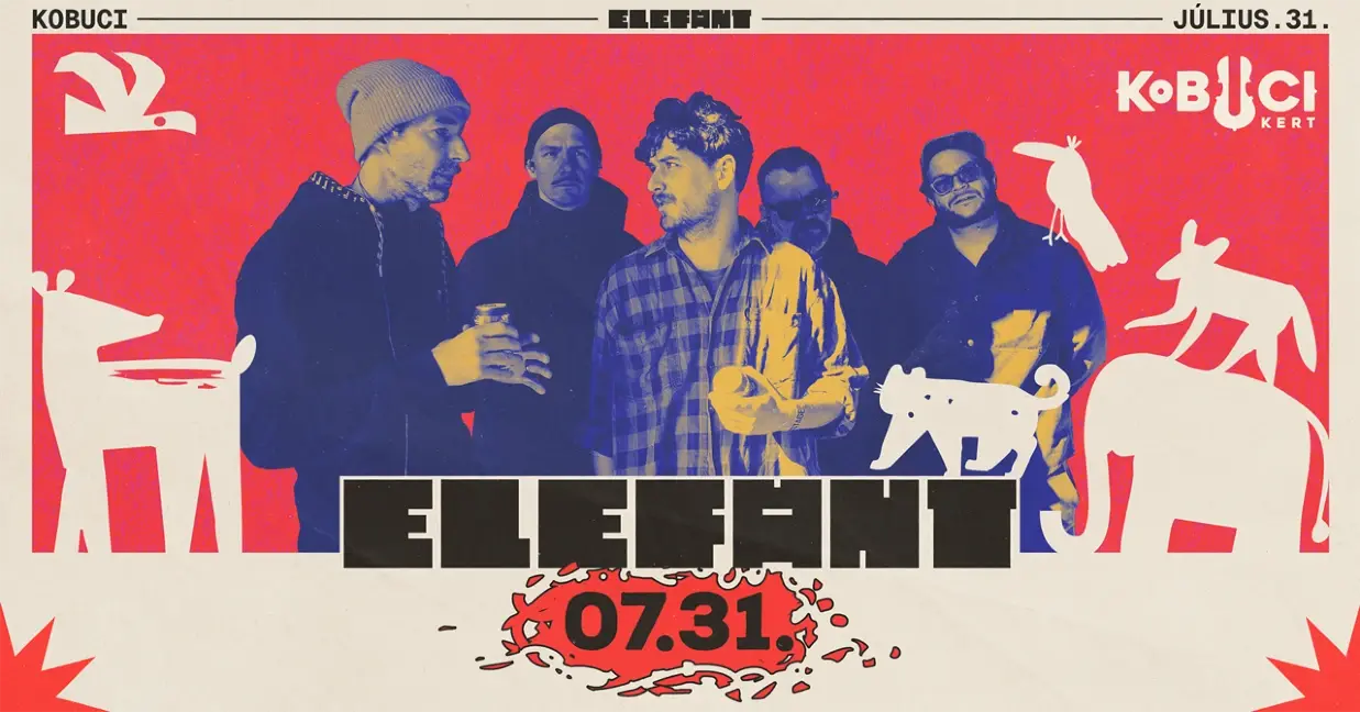 Elefánt koncert Budapesten (Kobuci Kert)