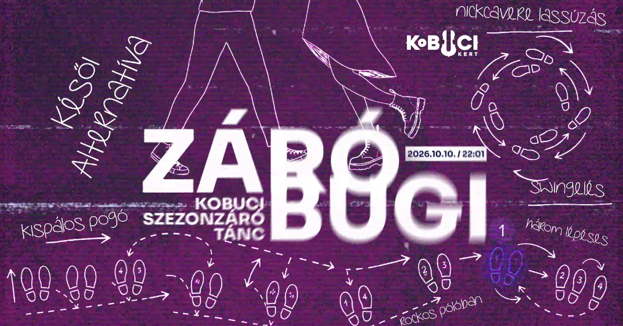 ZÁRÓBUGI / Kobuci Szezonzáró tánc koncert Budapesten (Kobuci Kert)