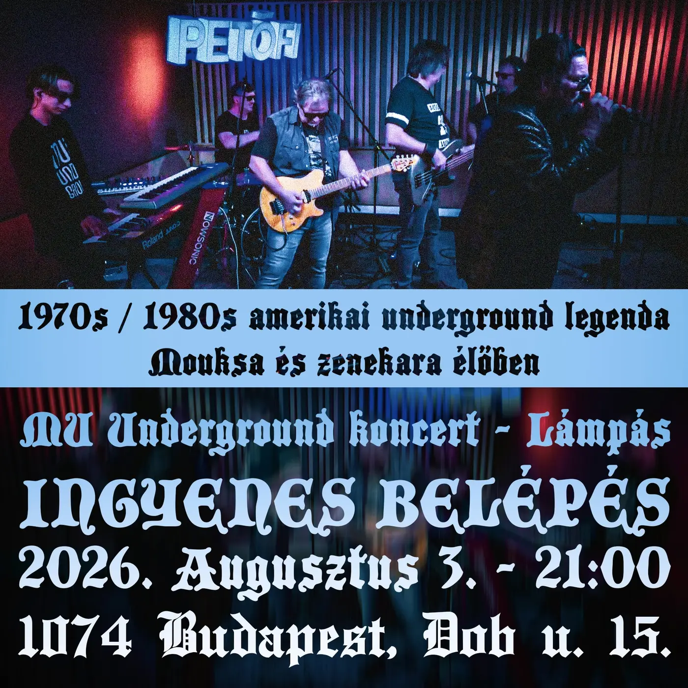 MU Underground koncert Budapesten (Lámpás)