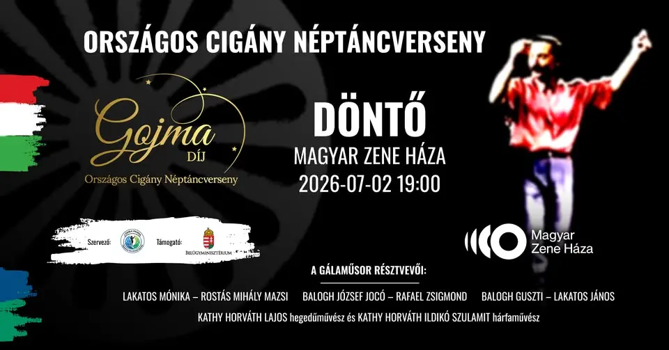 II. Gojma-díj – Szólótáncverseny Kovács Antal Gojma emlékére koncert Budapesten (Magyar Zene Háza)