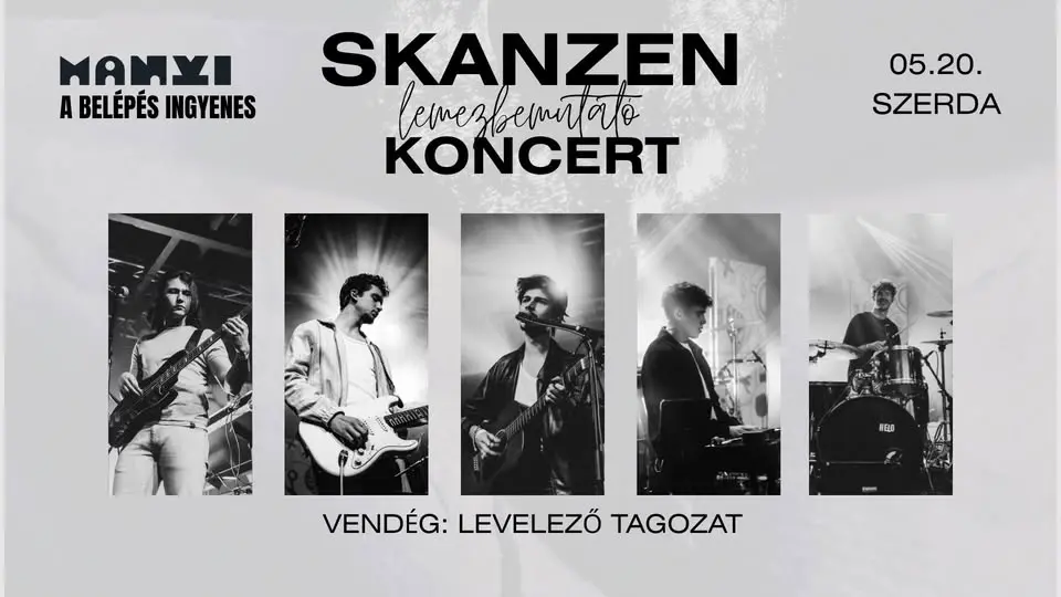 SKANZEN-lemezbemutató koncert Budapesten a Manyiban // vendég: Levelező Tagozat koncert Budapesten (Manyi-Kulturális Műhely)