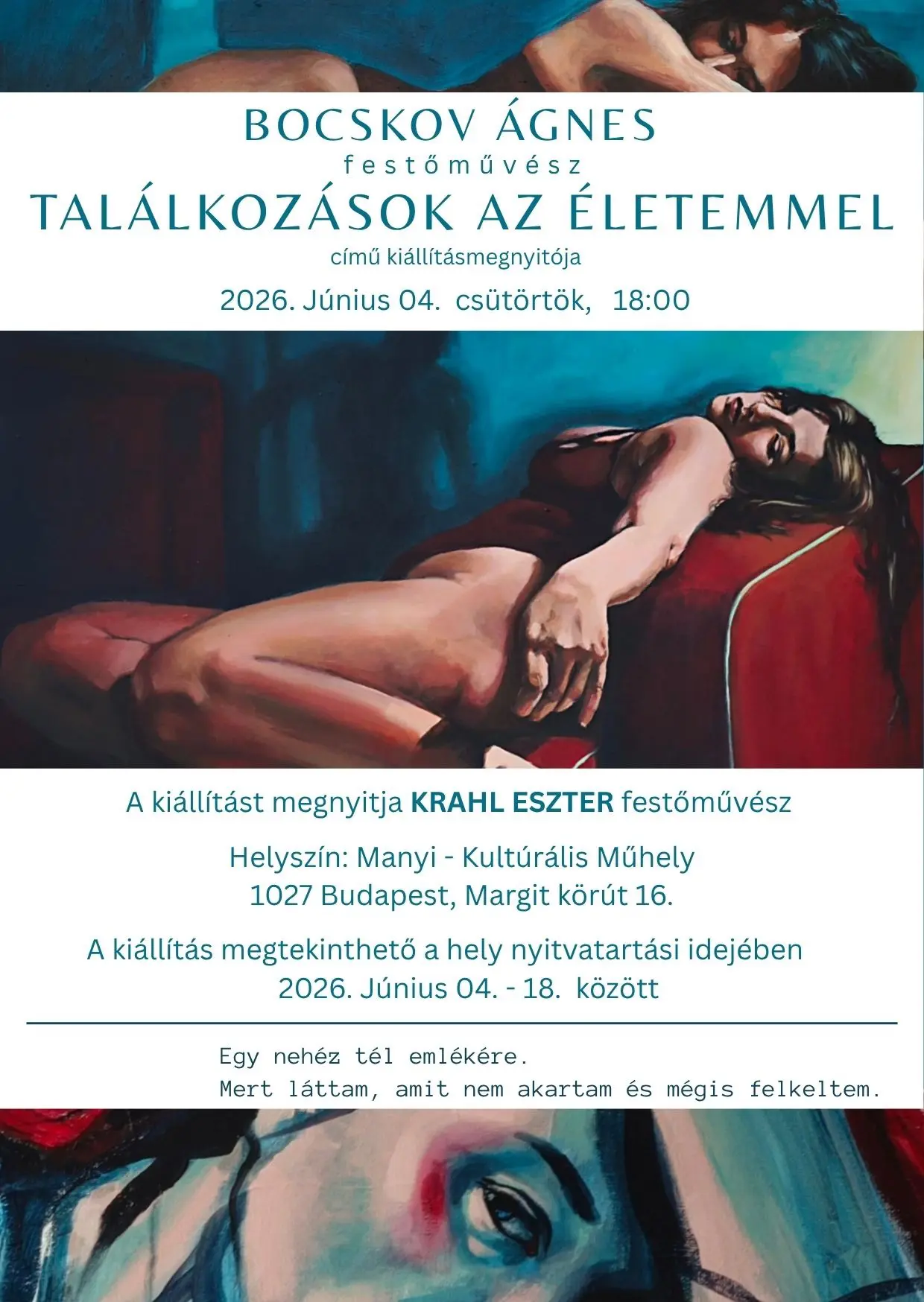 Bocskov Ágnes - Találkozások az életemmel koncert Budapesten (Manyi-Kulturális Műhely)