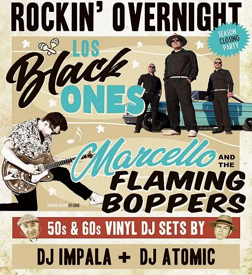 Marcello & The Flaming Boppers // Los Black Ones koncert Budapesten (New Orleans Club)