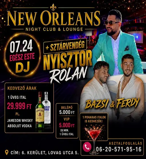 Pesti Party koncert Budapesten (New Orleans Club)