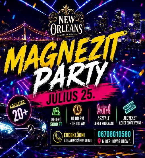 MAGNEZIT DISCO koncert Budapesten (New Orleans Club)