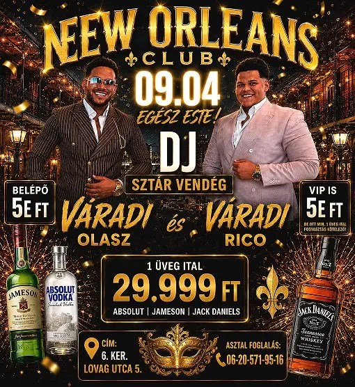 Pesti Party koncert Budapesten (New Orleans Club)