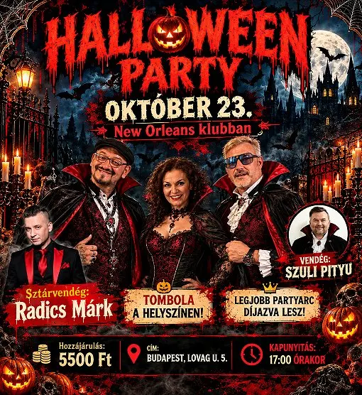 Halloween Party koncert Budapesten (New Orleans Club)