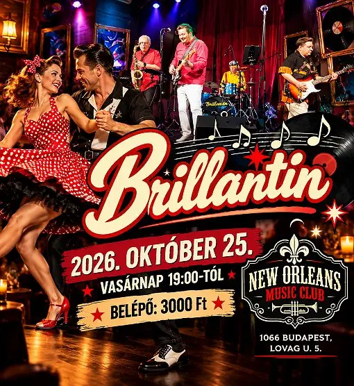 Brillantin koncert Budapesten (New Orleans Club)