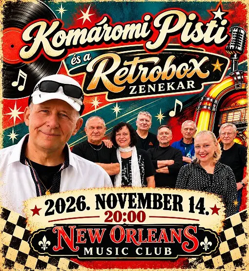 Komáromi Pisti és a Retrobox koncert Budapesten (New Orleans Club)