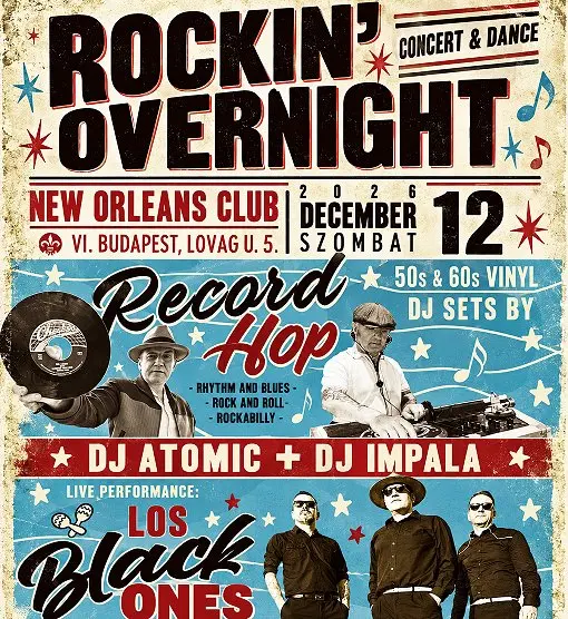 Los Black Ones // Dj Atomic // DJ Impala koncert Budapesten (New Orleans Club)