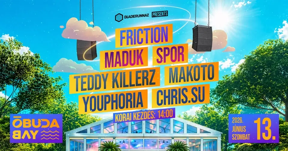 Bladerunnaz Daytime Rave koncert Budapesten (Óbuda Bay)