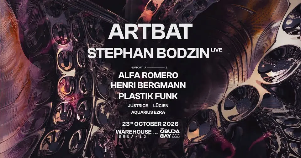 Warehouse Budapest Opening w/ ARTBAT koncert Budapesten (Óbuda Bay)