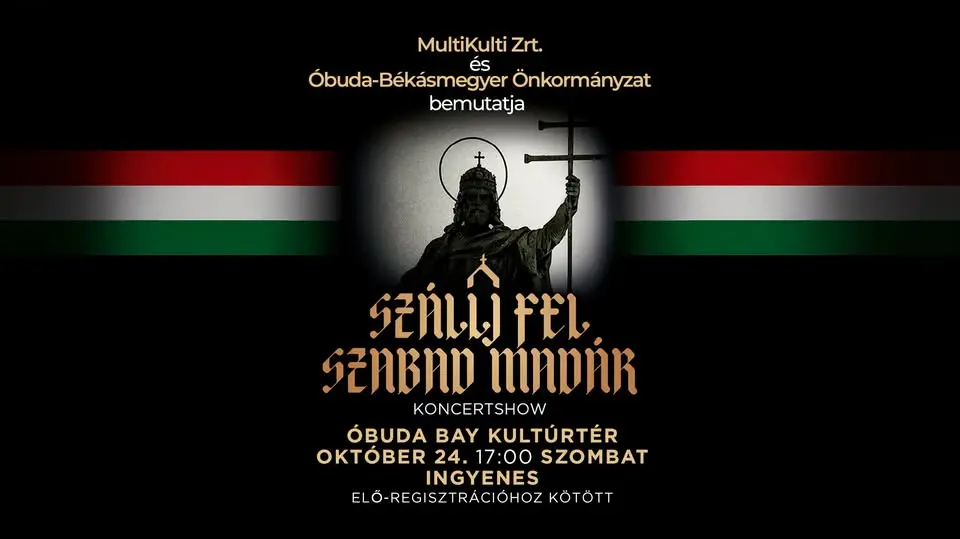 Szállj fel, szabad madár – Ingyenes ünnepi koncert | Október 24. | Óbudai-sziget koncert Budapesten (Óbuda Bay)