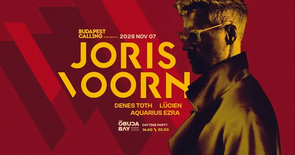 JORIS VOORN🪐Daytime Event @Óbuda Bay ◑ NOV 7 rave esemény Budapesten