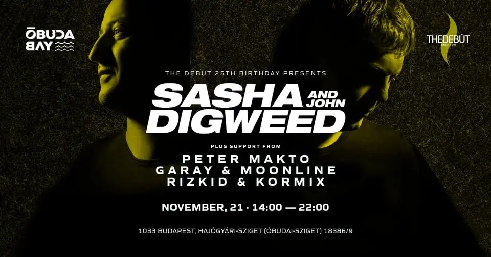 SASHA & JOHN DIGWEED rave esemény Budapesten