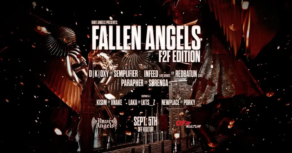 RAVE ANGELS PRESENTS: FALLEN ANGELS - F2F EDITION koncert Budapesten (OFF Kultur)