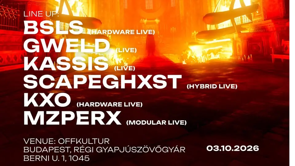 ZEROOM PRES. ALL LIVE LONG // BSLS // GWELD//KASSIS // SCAPEGHXST koncert Budapesten (OFF Kultur)
