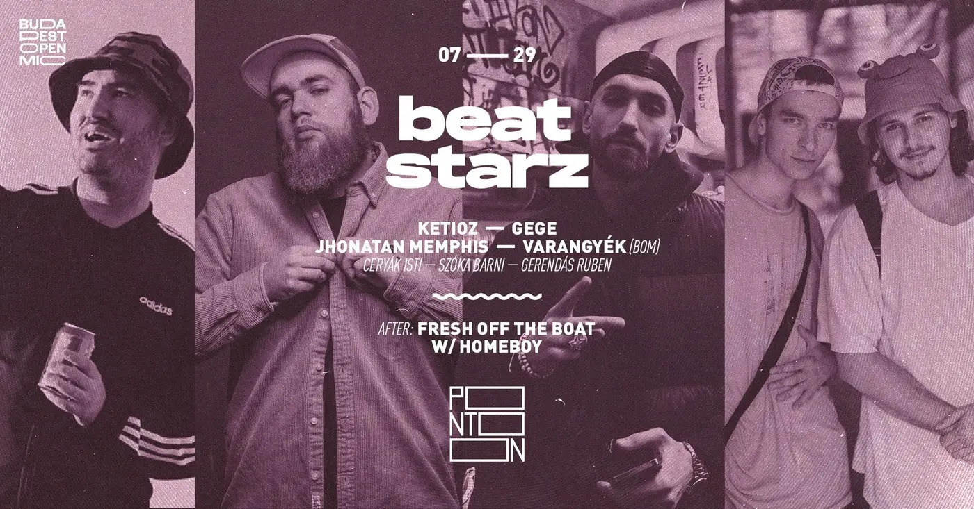 BEATSTARZ: KETIOZ ~ GEGE ~ JHONATAN MEMPHIS ~ VARANGYÉK (BOM) koncert Budapesten (PONTOON)